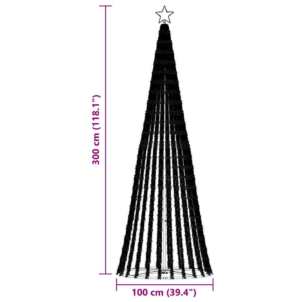 8721158394699_g_en_hd_9 vidaXL LED Christmas Tree with Spikes 570 LEDs Warm White 300 cm - Image 11