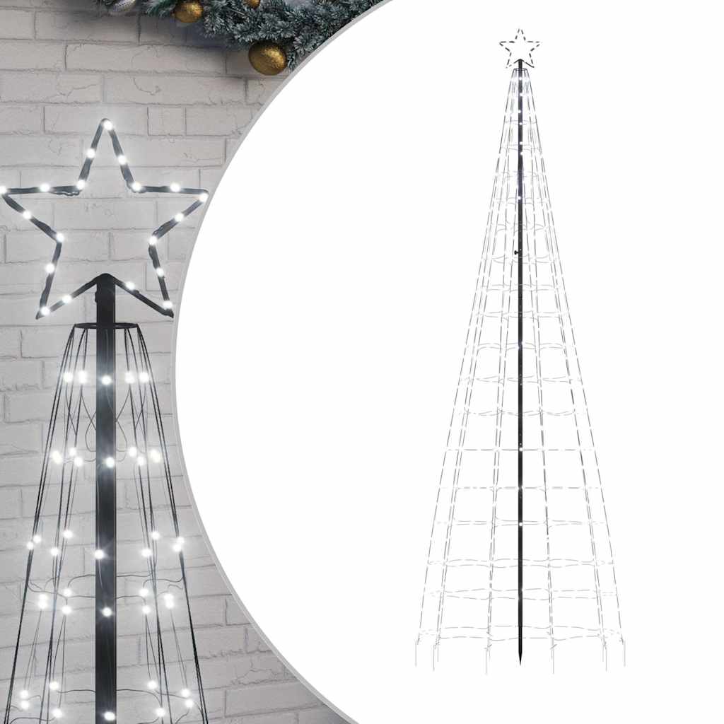 8721158394705_a_en_hd_1 vidaXL LED Christmas Tree with Spikes 570 LEDs Cold White 300 cm - Image 2