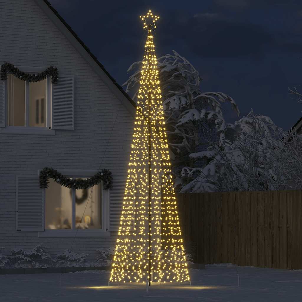 8721158394712_g_en_hd_1 vidaXL LED Christmas Tree with Spikes 1534 LEDs Warm White 500 cm - Image 3