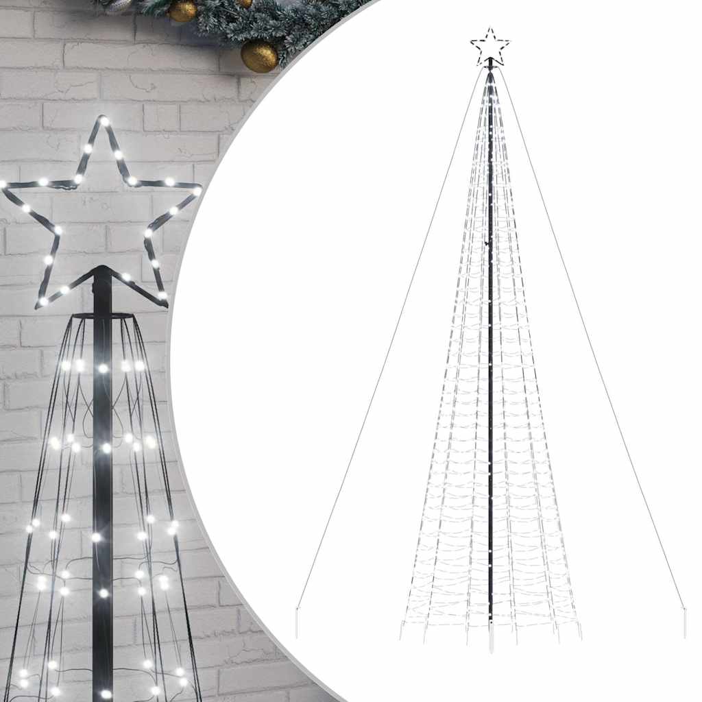 8721158394729_a_en_hd_1 vidaXL LED Christmas Tree with Spikes 1534 LEDs Cold White 500 cm - Image 2