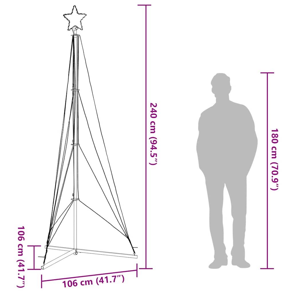 8721158394743_g_en_hd_10 vidaXL LED Christmas Tree 483 LEDs Cold White 240 cm - Image 12