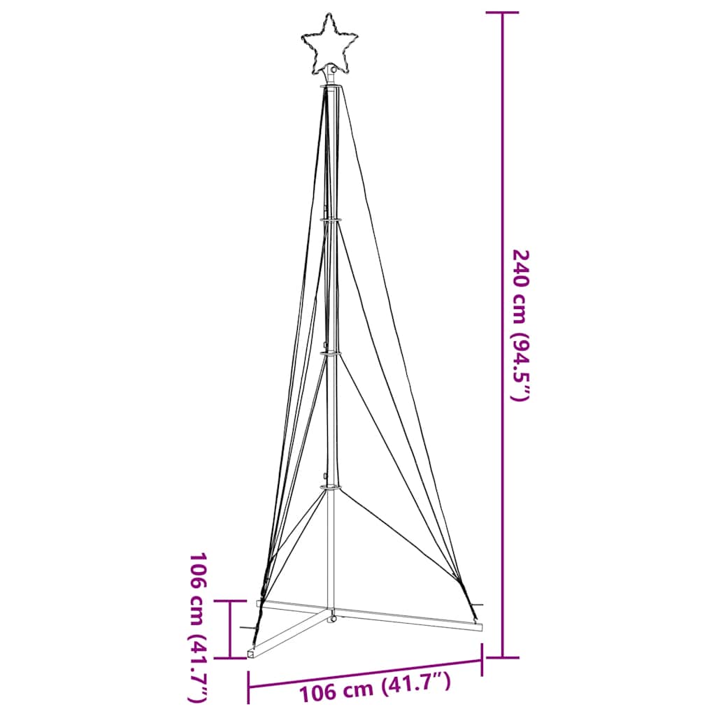 8721158394743_g_en_hd_9 vidaXL LED Christmas Tree 483 LEDs Cold White 240 cm - Image 11