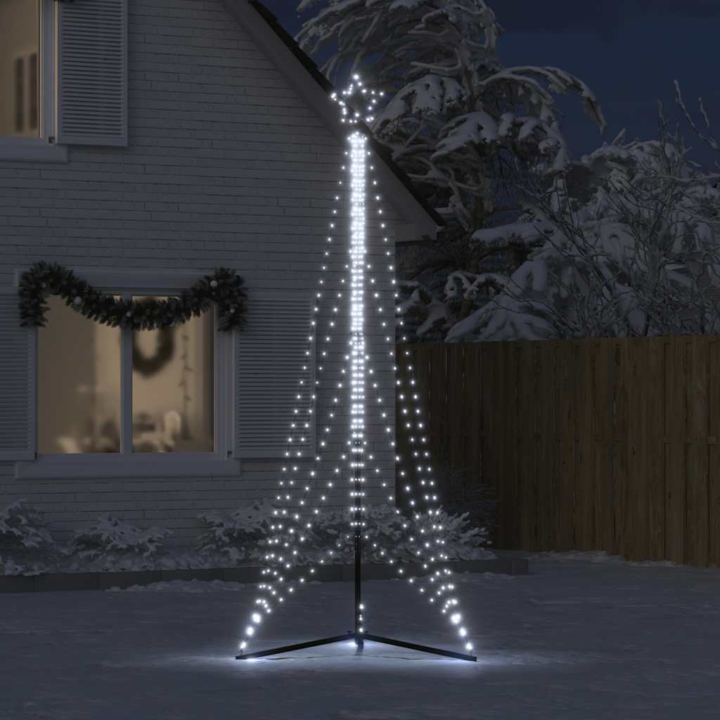 vidaXL LED Christmas Tree 525 LEDs Cold White 302 cm