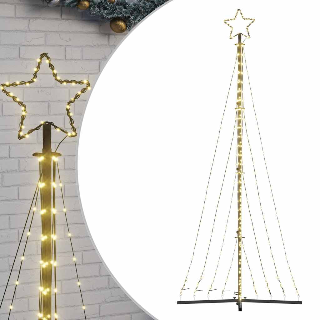 8721158394811_a_en_hd_1 vidaXL LED Christmas Tree 447 LEDs Warm White 240 cm - Image 2