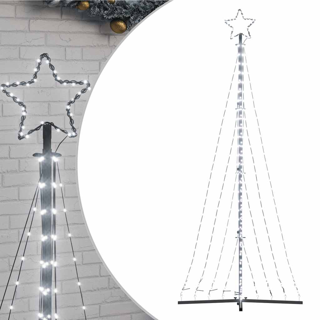 8721158394828_a_en_hd_1 vidaXL LED Christmas Tree 447 LEDs Cold White 240 cm - Image 2