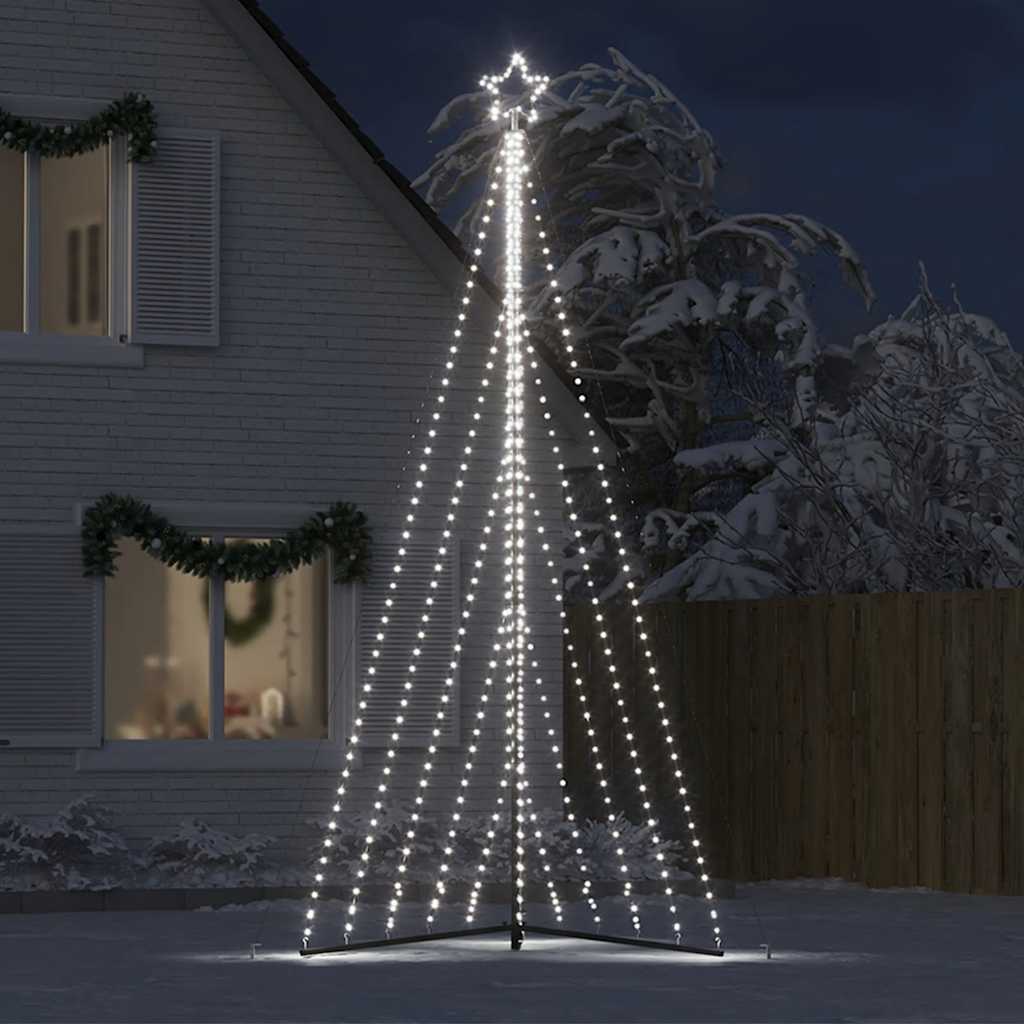 vidaXL LED Christmas Tree 570 LEDs Cold White 404.5 cm
