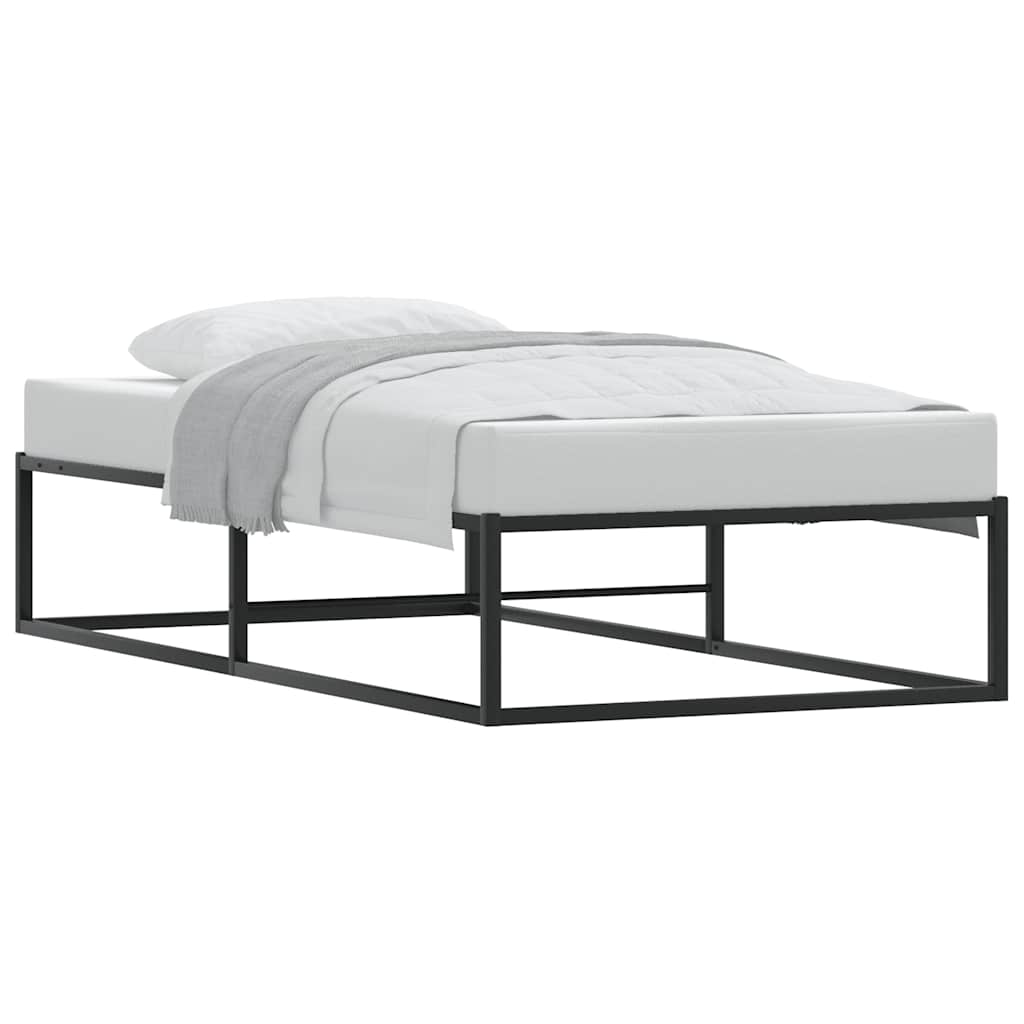 8721158397829_g_en_hd_1 vidaXL Bed Frame without Mattress Black 92x187 cm Single Metal - Image 3
