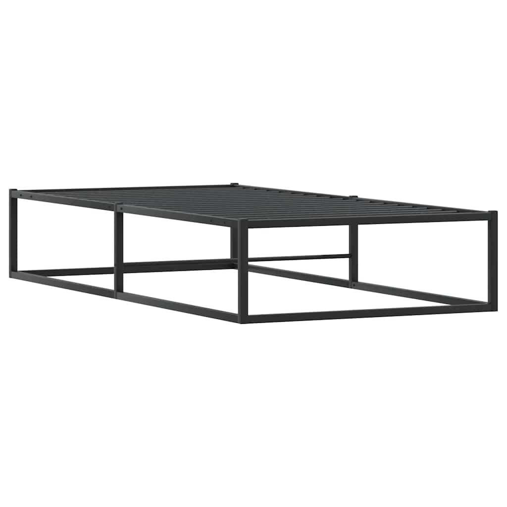 8721158397829_g_en_hd_2 vidaXL Bed Frame without Mattress Black 92x187 cm Single Metal - Image 4