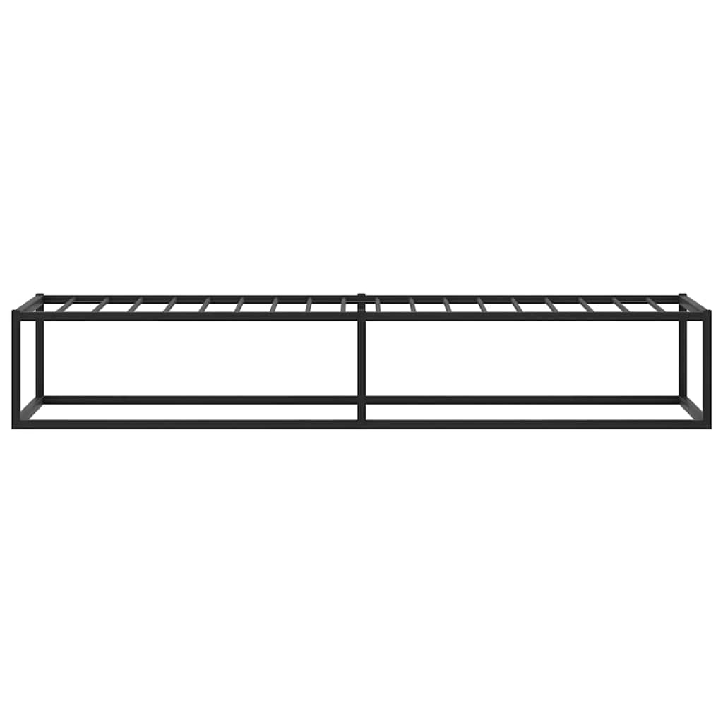 8721158397829_g_en_hd_4 vidaXL Bed Frame without Mattress Black 92x187 cm Single Metal - Image 6