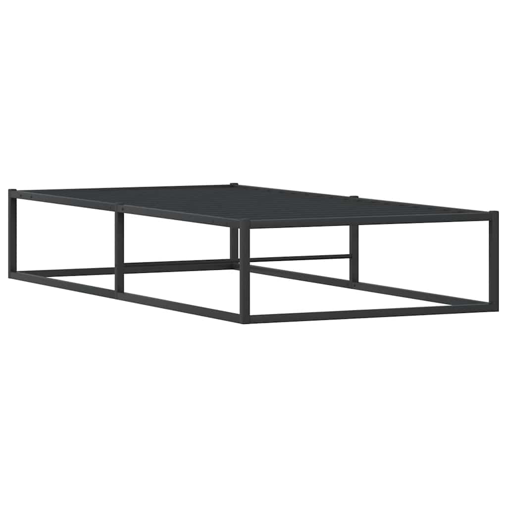 8721158397829_g_en_hd_5 vidaXL Bed Frame without Mattress Black 92x187 cm Single Metal - Image 7