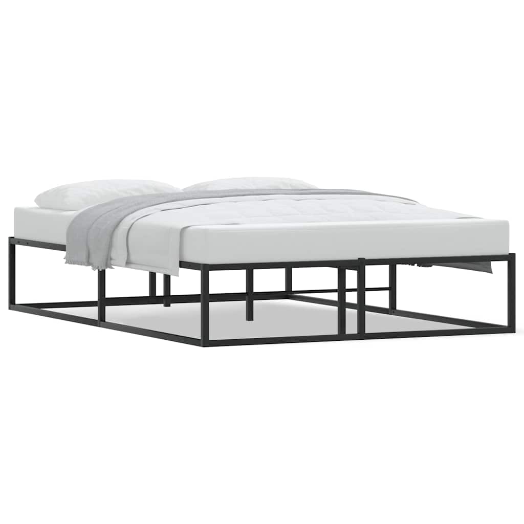 8721158397836_a_en_hd_1 vidaXL Bed Frame without Mattress Black 137x187 cm Double Metal - Image 2