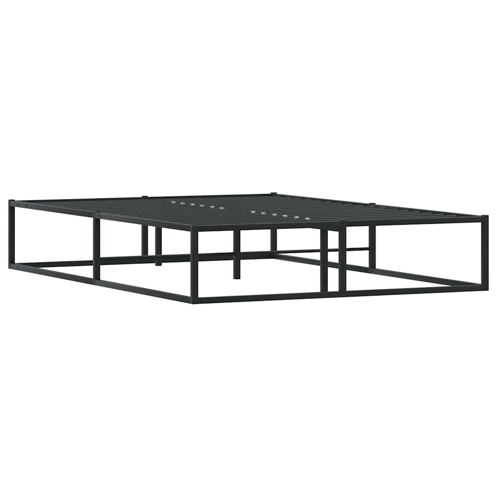 8721158397836_g_en_hd_2 vidaXL Bed Frame without Mattress Black 137x187 cm Double Metal - Image 4