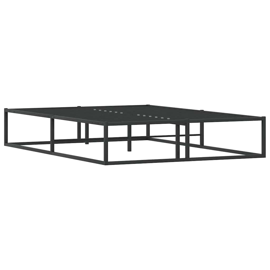 8721158397836_g_en_hd_5 vidaXL Bed Frame without Mattress Black 137x187 cm Double Metal - Image 7