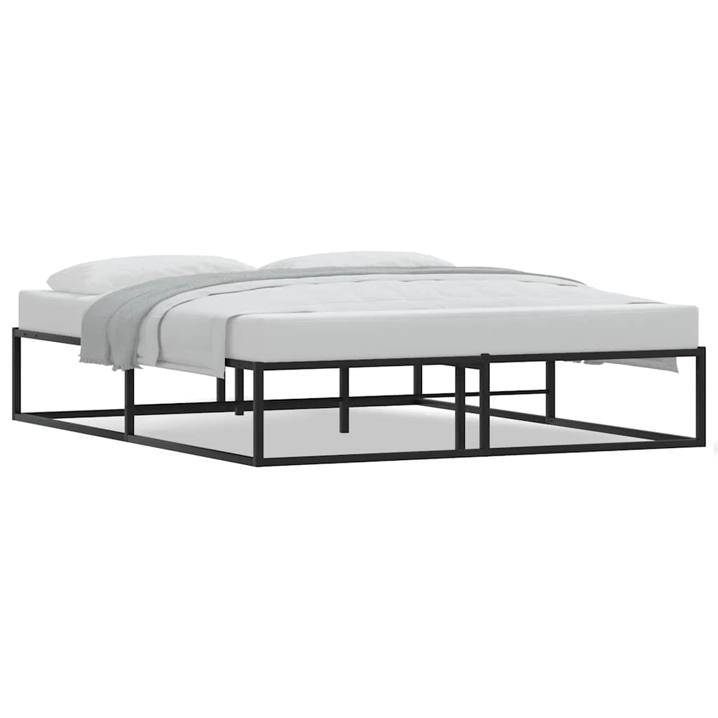 8721158397843_a_en_hd_1 vidaXL Bed Frame without Mattress Black 153x203 cm Queen Metal - Image 2