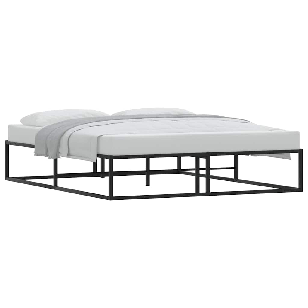 8721158397843_g_en_hd_1 vidaXL Bed Frame without Mattress Black 153x203 cm Queen Metal - Image 3