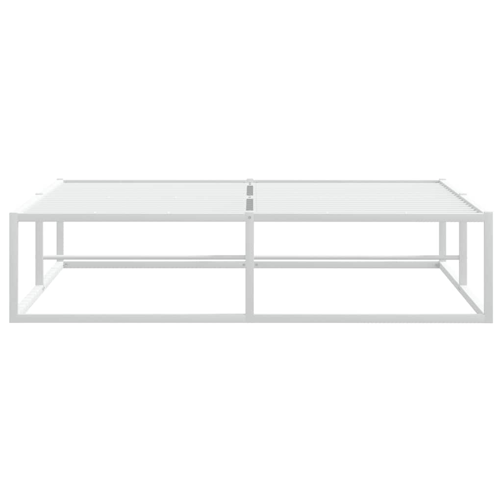 8721158397874_g_en_hd_3 vidaXL Bed Frame without Mattress White 137x187 cm Double Metal - Image 5