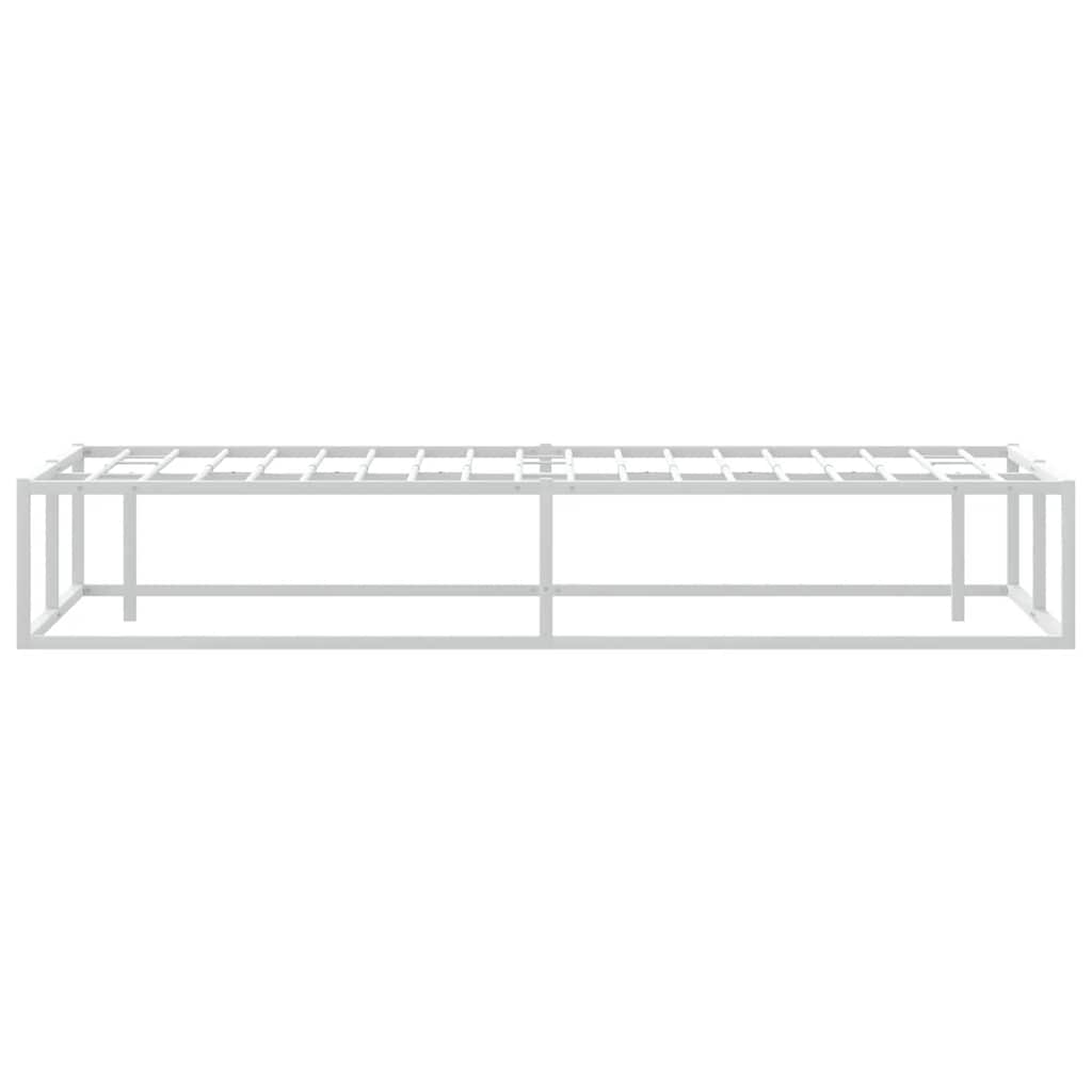 8721158397874_g_en_hd_4 vidaXL Bed Frame without Mattress White 137x187 cm Double Metal - Image 6