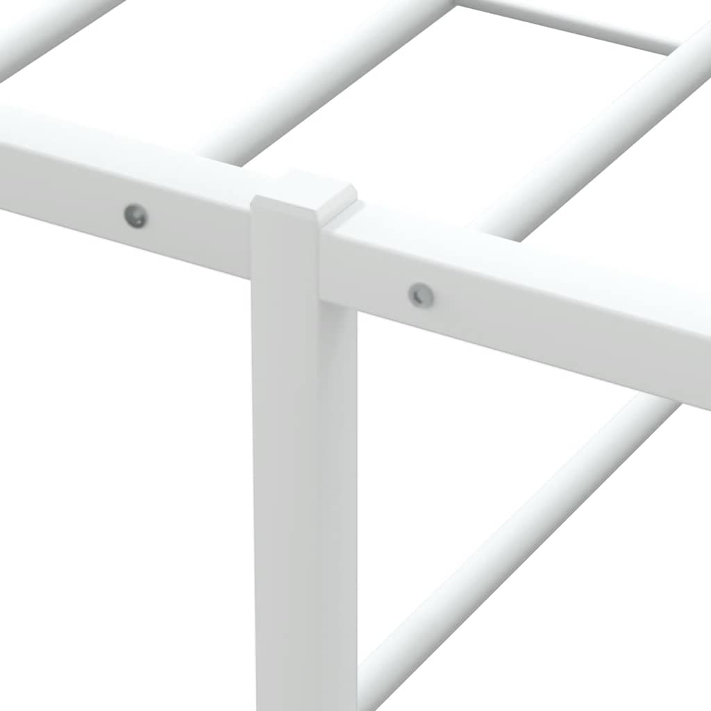 8721158397874_g_en_hd_6 vidaXL Bed Frame without Mattress White 137x187 cm Double Metal - Image 8