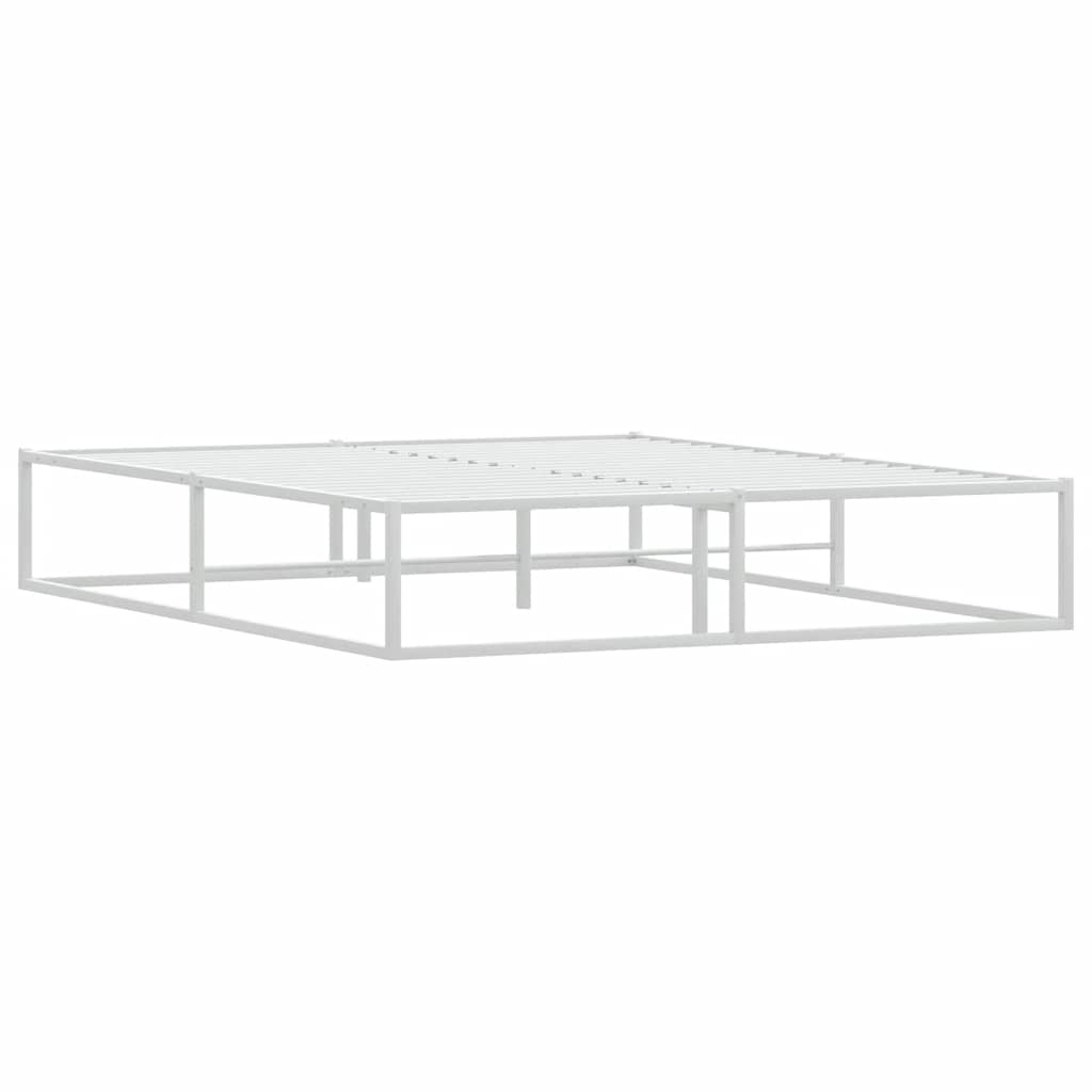 8721158397881_g_en_hd_2 vidaXL Bed Frame without Mattress White 153x203 cm Queen Metal - Image 4