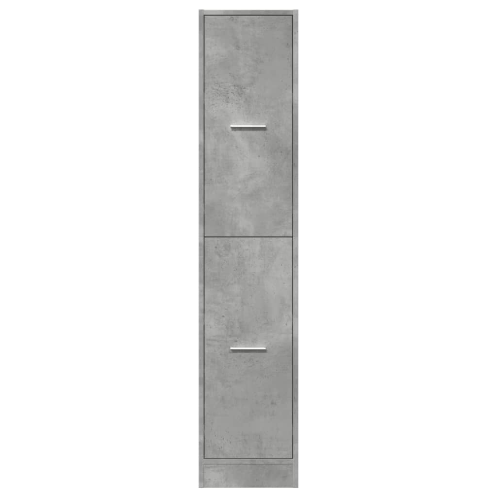 8721158399700_g_en_hd_3 vidaXL Apothecary Cabinet Concrete Grey 30x41x144.5 cm Engineered Wood - Image 6