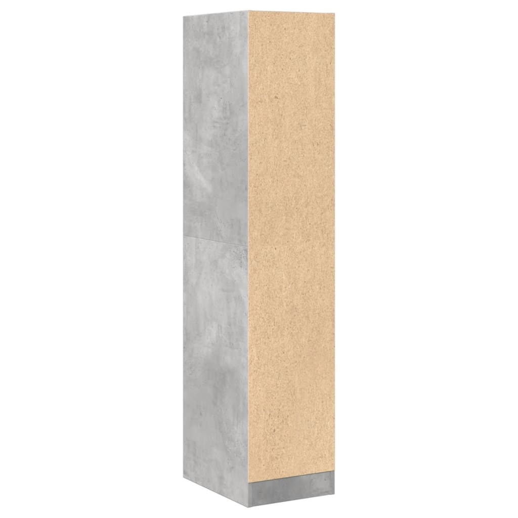 8721158399700_g_en_hd_5 vidaXL Apothecary Cabinet Concrete Grey 30x41x144.5 cm Engineered Wood - Image 8