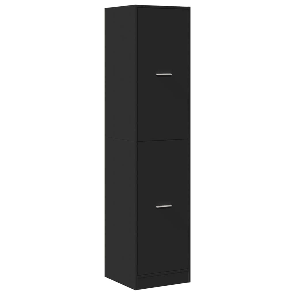 8721158406019_g_en_hd_1 vidaXL Apothecary Cabinet Black 40x41x174.5 cm Engineered Wood - Image 4