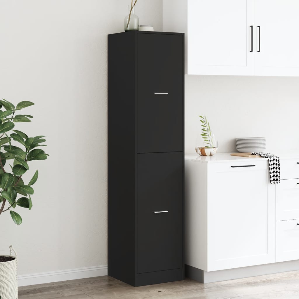 8721158406019_g_en_hd_2 vidaXL Apothecary Cabinet Black 40x41x174.5 cm Engineered Wood - Image 5