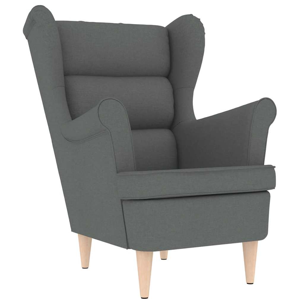 8721158406217_a_en_hd_1 vidaXL Armchair Dark Grey 74x84x100 cm Fabric - Image 2
