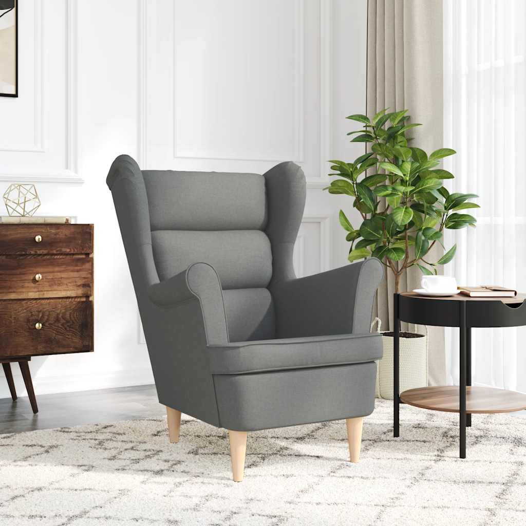 8721158406217_g_en_hd_1 vidaXL Armchair Dark Grey 74x84x100 cm Fabric - Image 3
