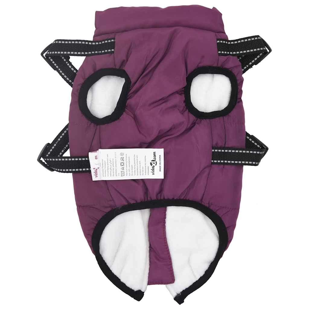 8721158413956_g_en_hd_4 vidaXL Dog Coat with Harness Waterproof Reflective Purple XL - Image 5
