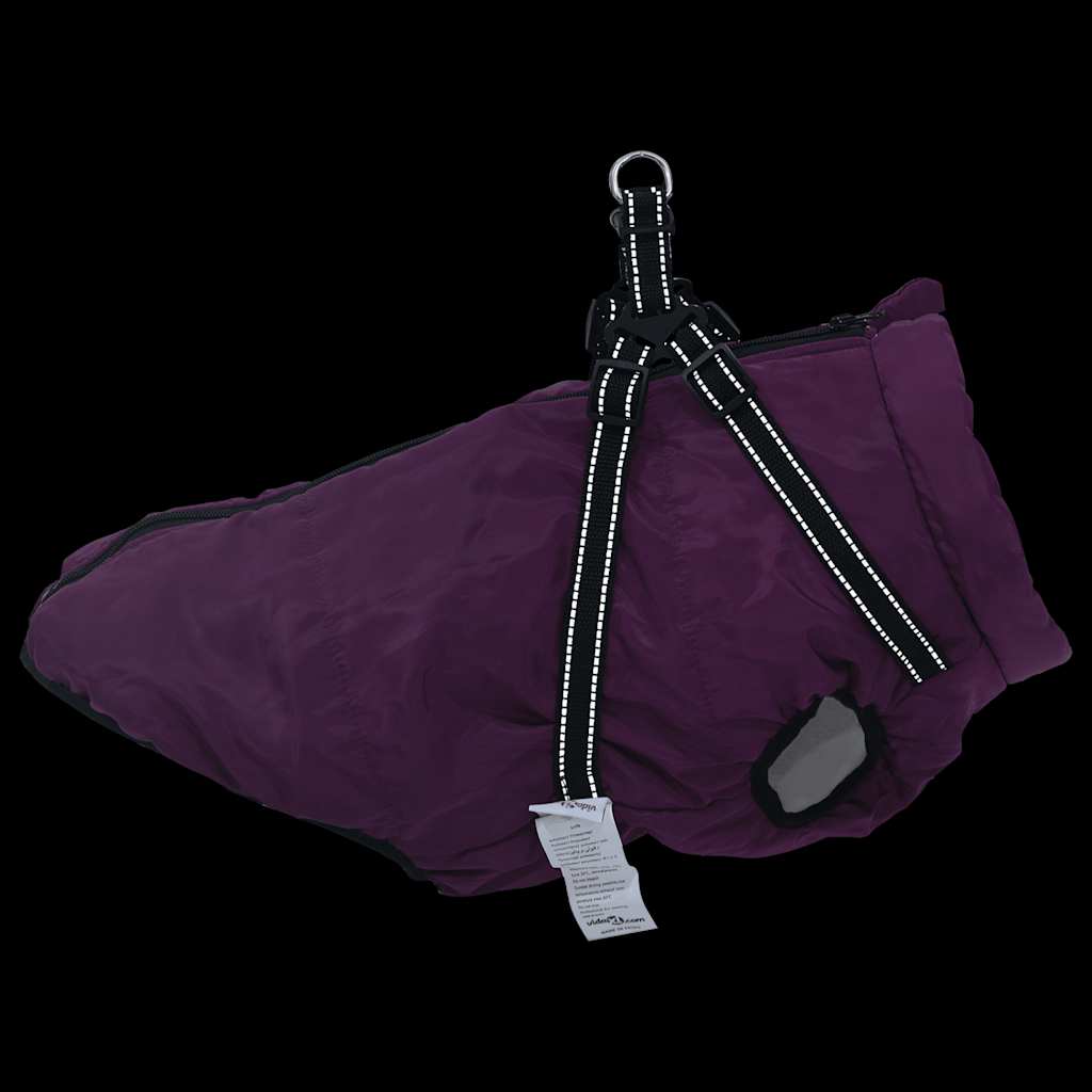 8721158413970_g_en_hd_5 vidaXL Dog Coat with Harness Waterproof Reflective Purple 3XL - Image 6