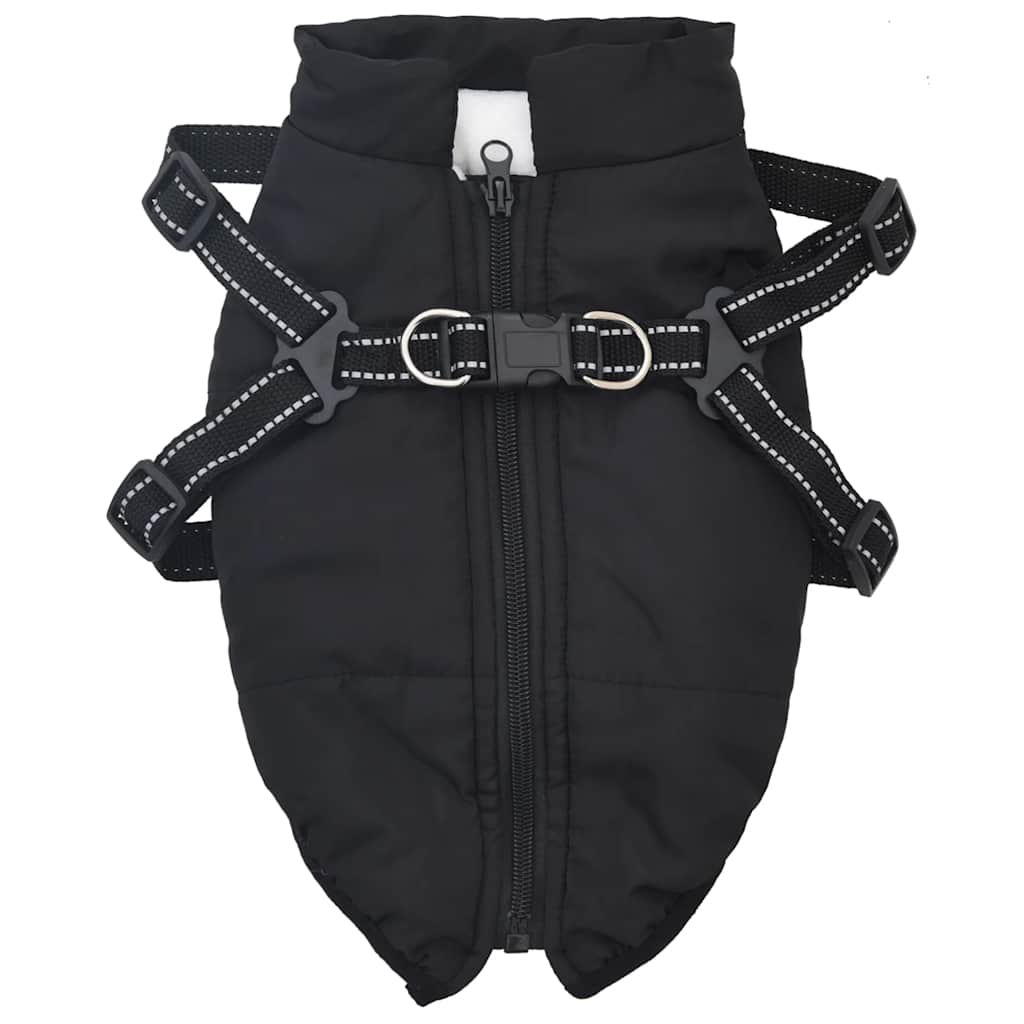 8721158413994_g_en_hd_1 vidaXL Dog Coat with Harness Waterproof Reflective Black M - Image 2