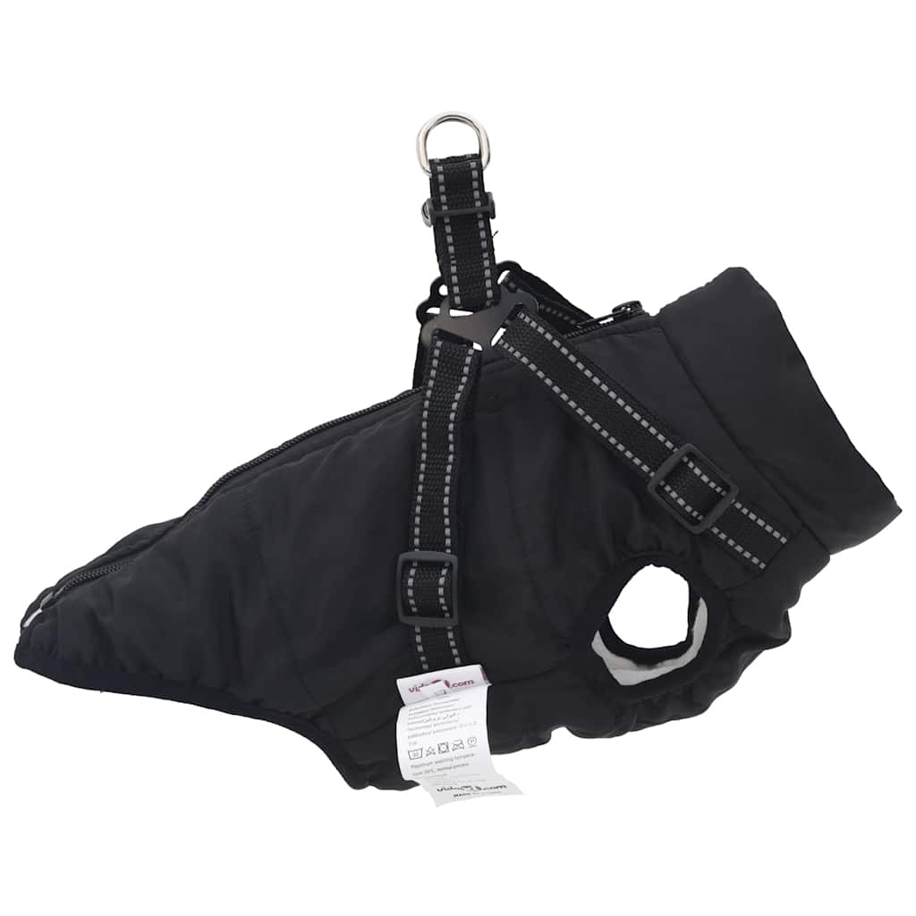 8721158414014_g_en_hd_3 vidaXL Dog Coat with Harness Waterproof Reflective Black XL - Image 4