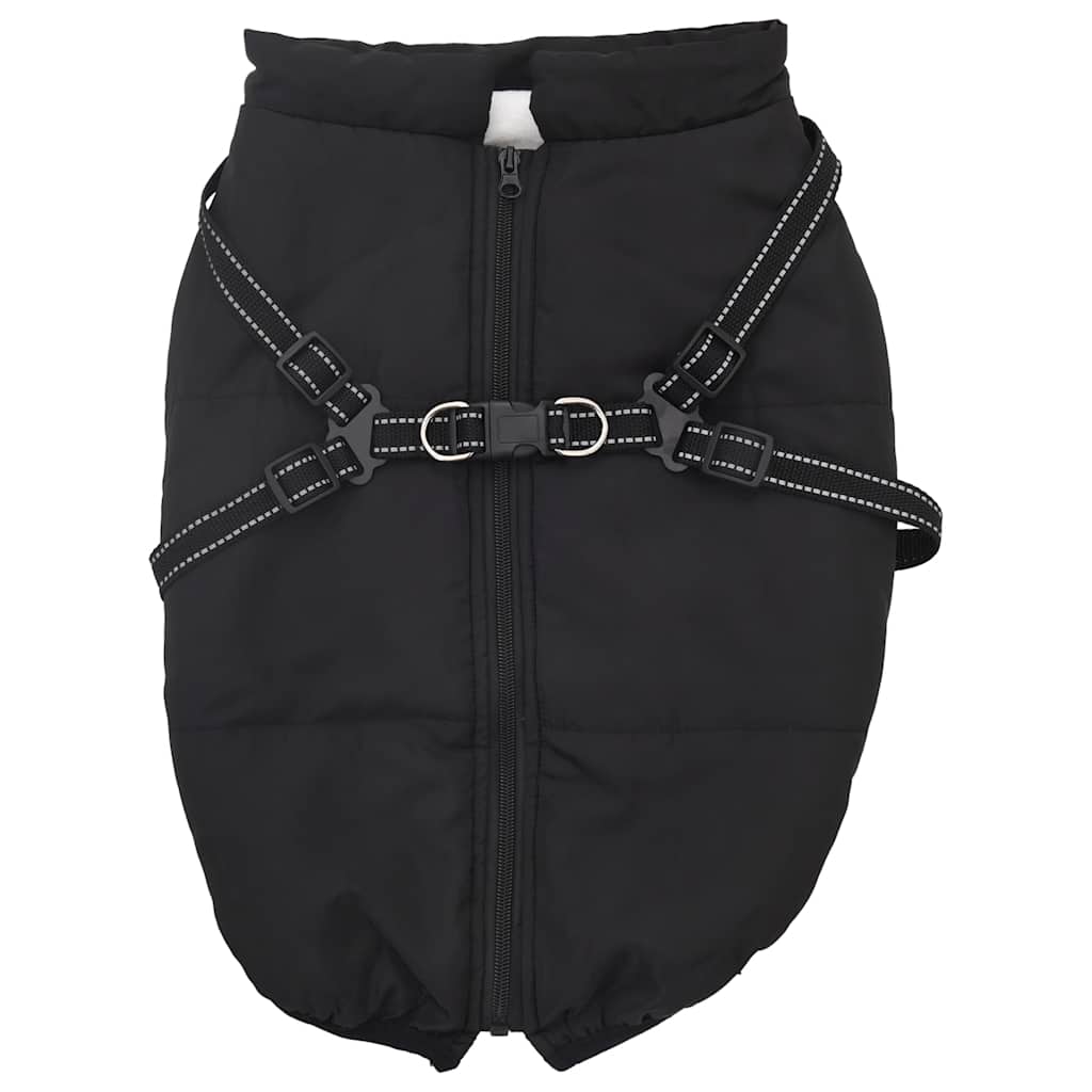 8721158414038_g_en_hd_1 vidaXL Dog Coat with Harness Waterproof Reflective Black 3XL - Image 2