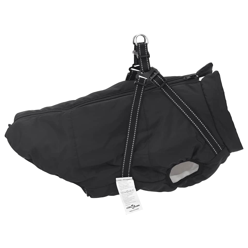 8721158414038_g_en_hd_3 vidaXL Dog Coat with Harness Waterproof Reflective Black 3XL - Image 4