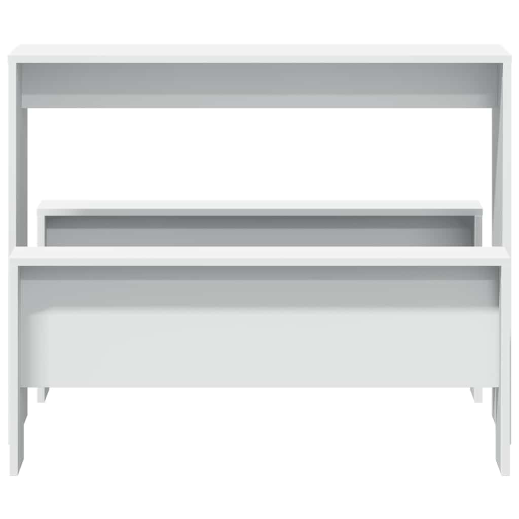 8721158415868_g_en_hd_2 vidaXL 3 Piece Dining Table and Bench Set White Engineered Wood - Image 4