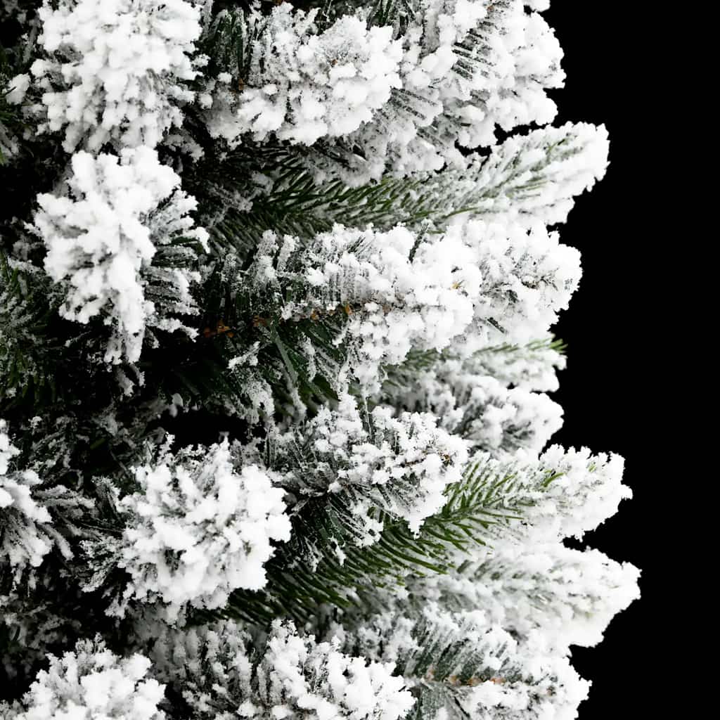 8721158417602_g_en_hd_4 vidaXL Artificial Slim Christmas Tree with Flocked Snow 180 cm PVC&PE - Image 5