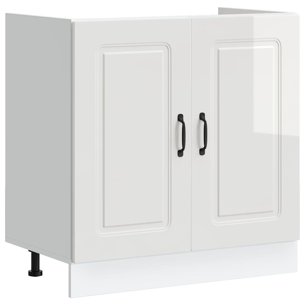 8721158417954_a_en_hd_1 vidaXL Sink Base Cabinet "Kalmar" High Gloss White 80x46x81,5 cm Engineered Wood - Image 2
