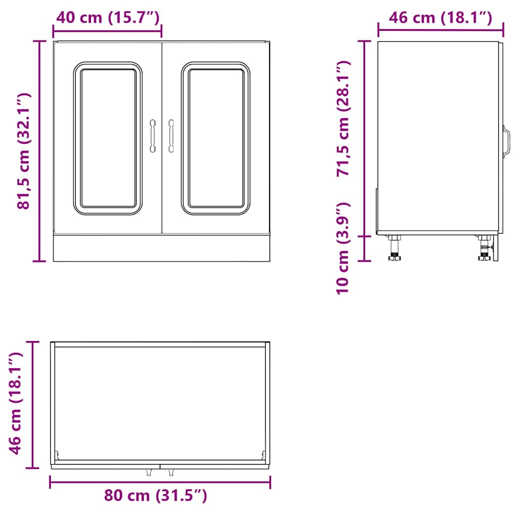 8721158417954_g_en_hd_9 vidaXL Sink Base Cabinet "Kalmar" High Gloss White 80x46x81,5 cm Engineered Wood - Image 12
