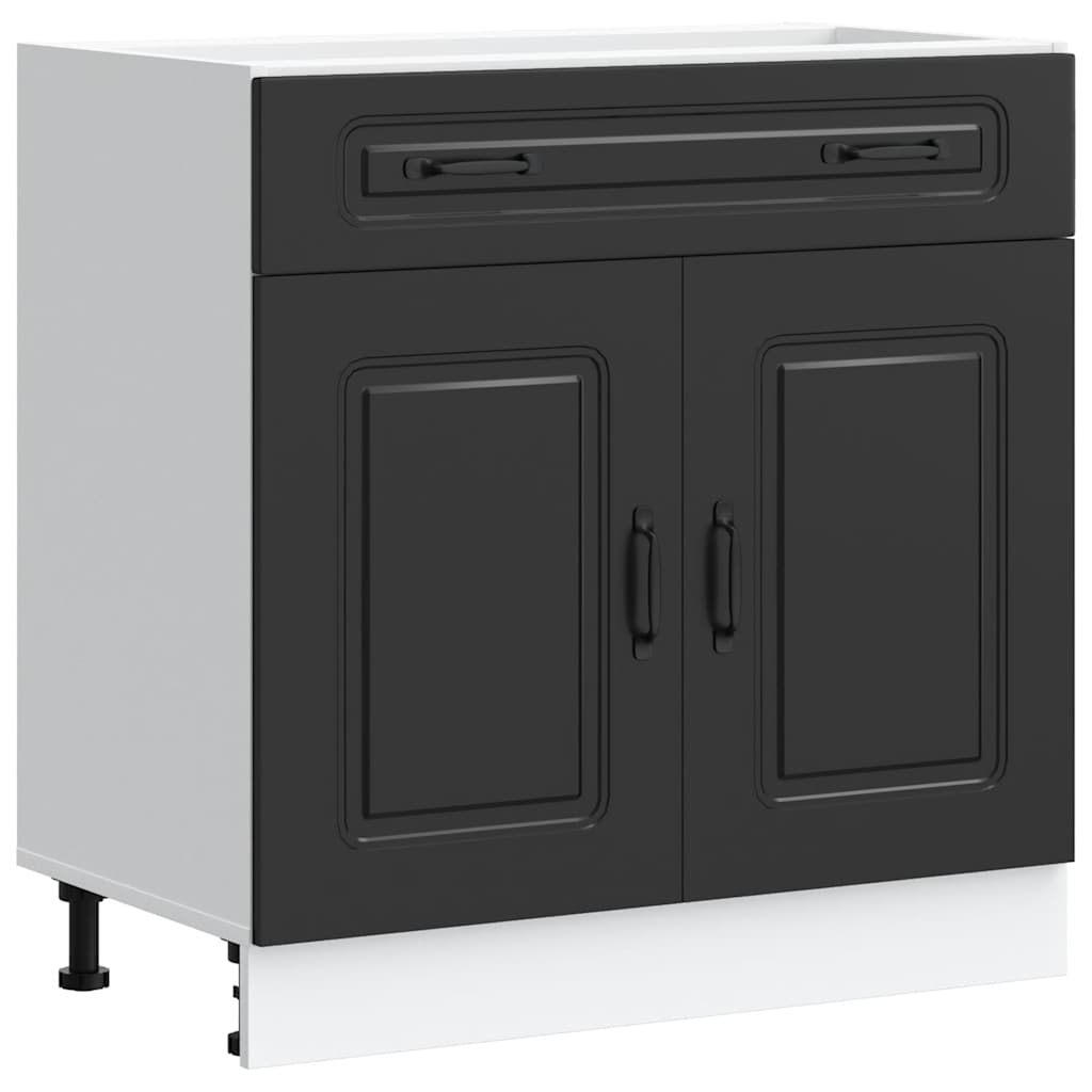 8721158418449_a_en_hd_1 vidaXL Kitchen Base Cabinet "Kalmar" Black Engineered Wood - Image 2