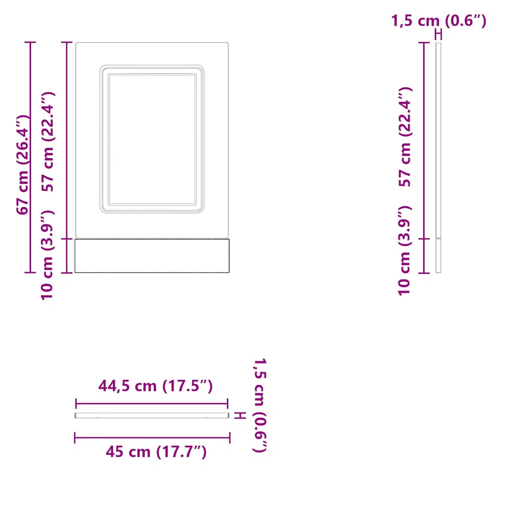 8721158419941_g_en_hd_6 vidaXL Dishwasher Panel "Kalmar" Black 45x1,5x67 cm Engineered Wood - Image 8