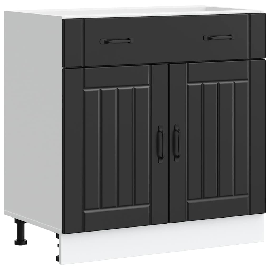 8721158420848_a_en_hd_1 vidaXL Kitchen Base Cabinet "Lucca" Black Engineered Wood - Image 2
