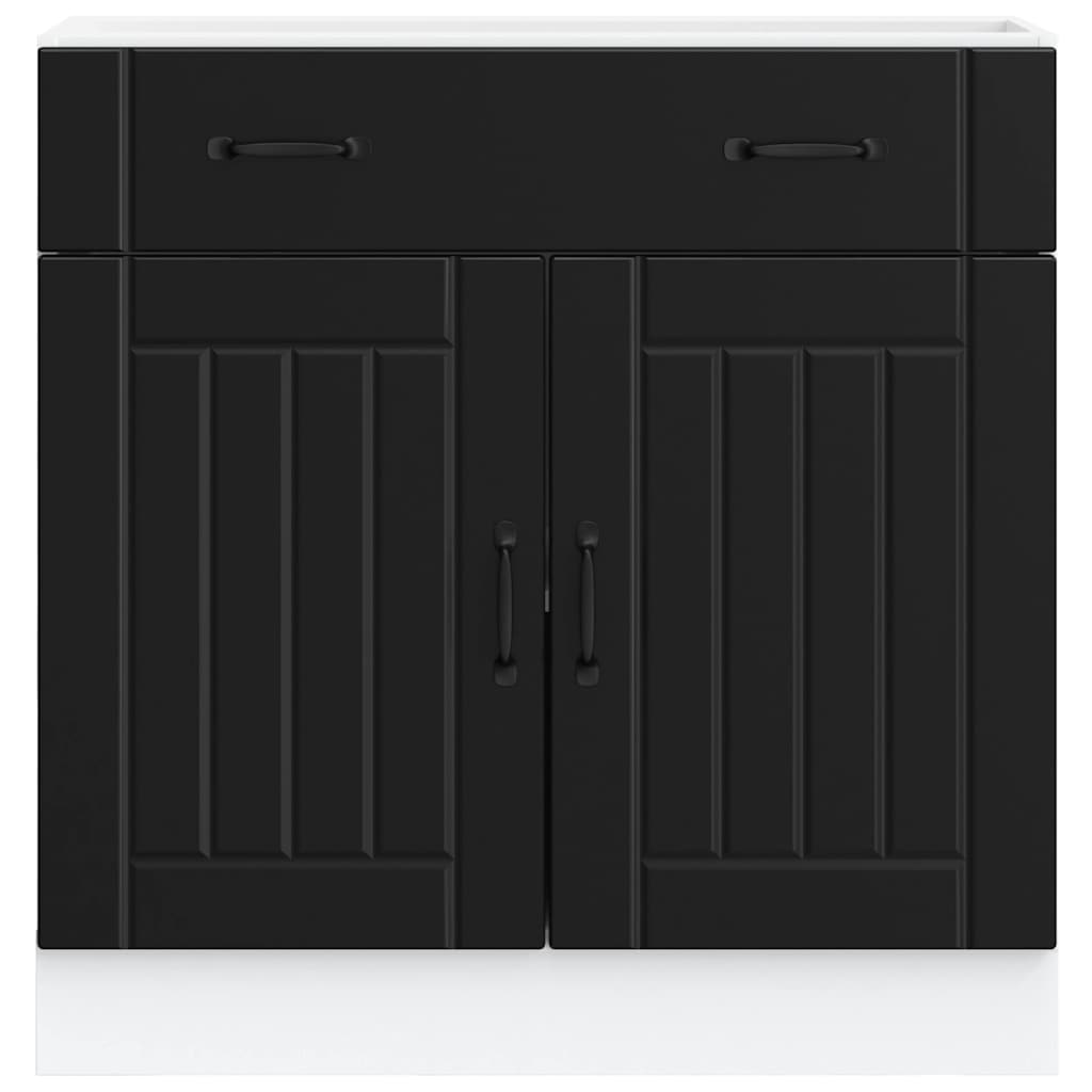 8721158420848_g_en_hd_1 vidaXL Kitchen Base Cabinet "Lucca" Black Engineered Wood - Image 3