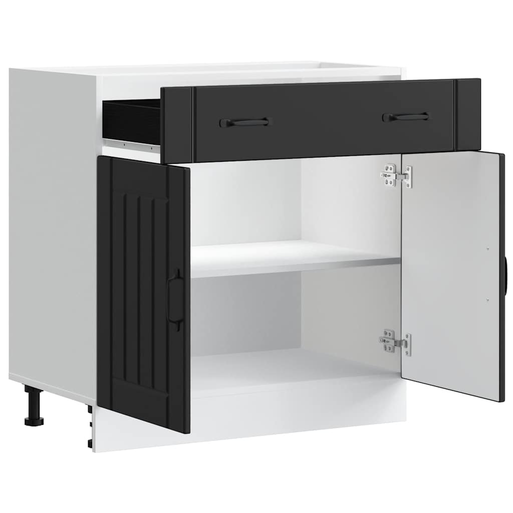 8721158420848_g_en_hd_2 vidaXL Kitchen Base Cabinet "Lucca" Black Engineered Wood - Image 4