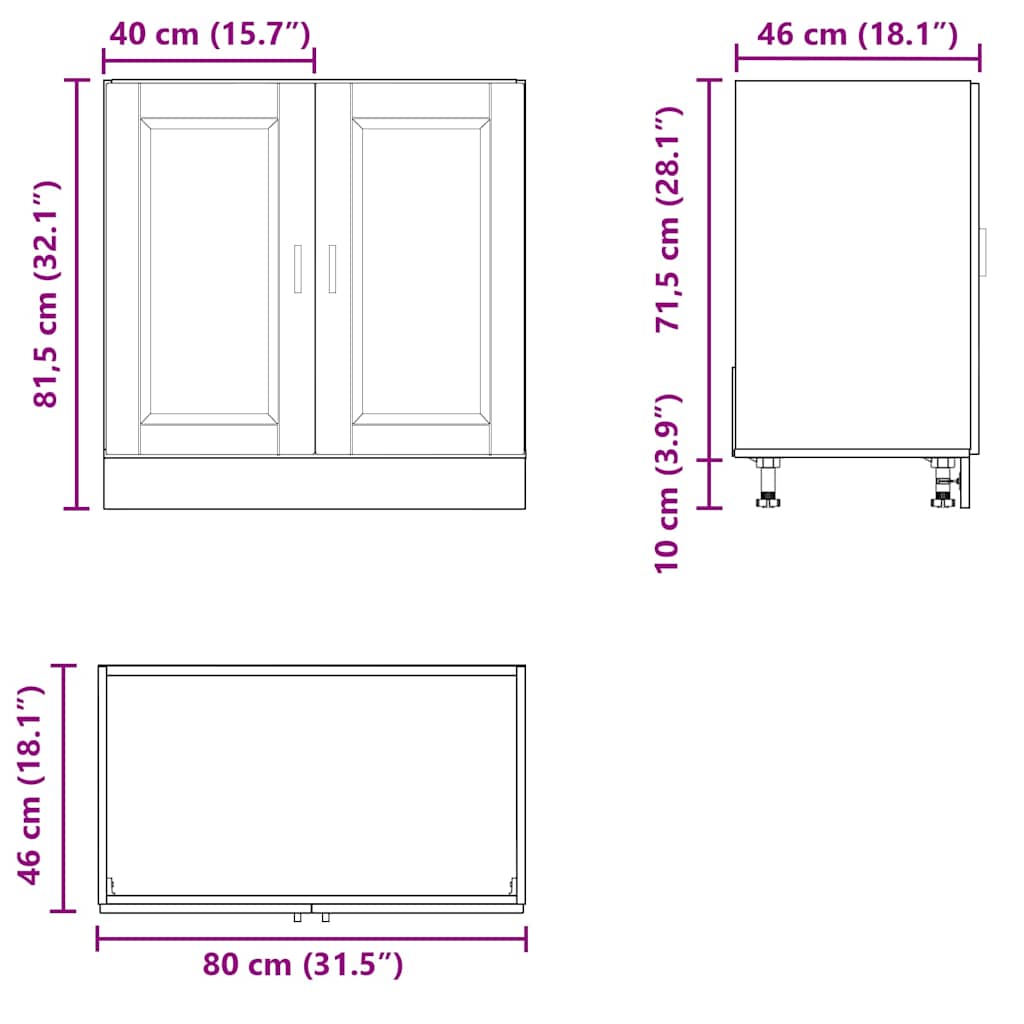 8721158422750_g_en_hd_9 vidaXL Sink Base Cabinet "Porto" High Gloss White 80x46x81,5 cm Engineered Wood - Image 12