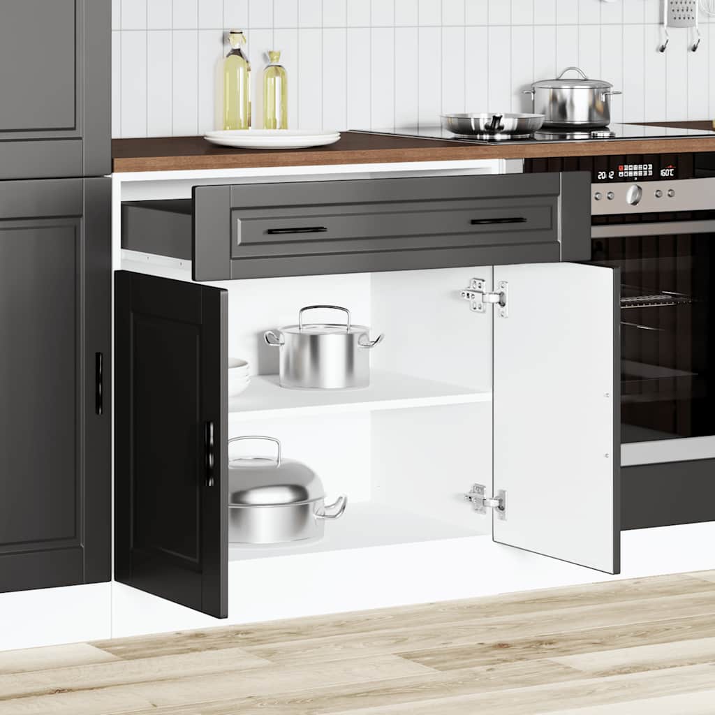 8721158423245_g_en_hd_1 vidaXL Kitchen Base Cabinet "Porto" Black Engineered Wood - Image 3