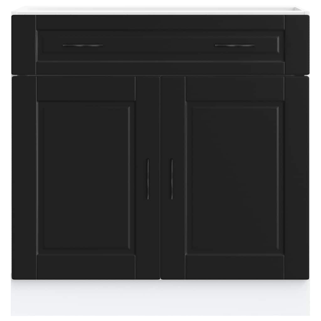 8721158423245_g_en_hd_2 vidaXL Kitchen Base Cabinet "Porto" Black Engineered Wood - Image 4