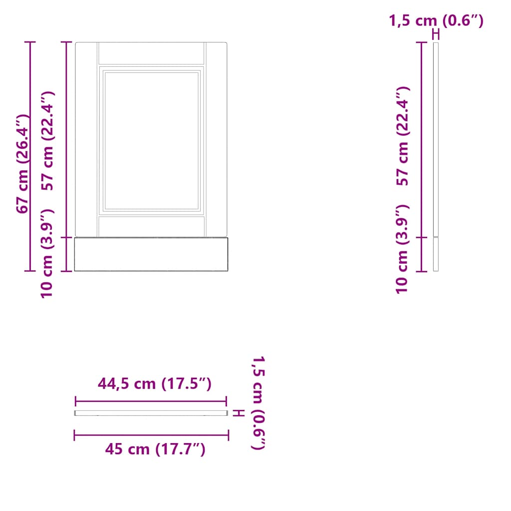 8721158424747_g_en_hd_6 vidaXL Dishwasher Panel "Porto" Black 45x1,5x67 cm Engineered Wood - Image 8