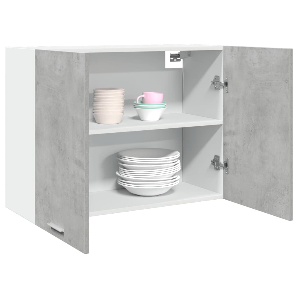 vidaXL Hanging Cabinet Lyon Concrete Grey 80x31x60 cm Engineered Wood