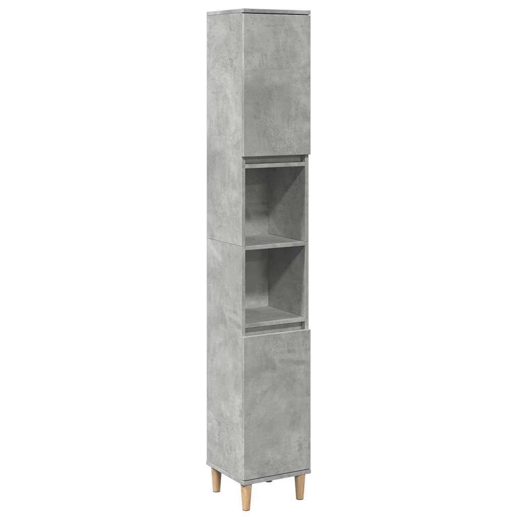 8721158443502_a_en_hd_1 vidaXL Bathroom Cabinet Concrete Grey 30x30x190 cm Engineered Wood - Image 2